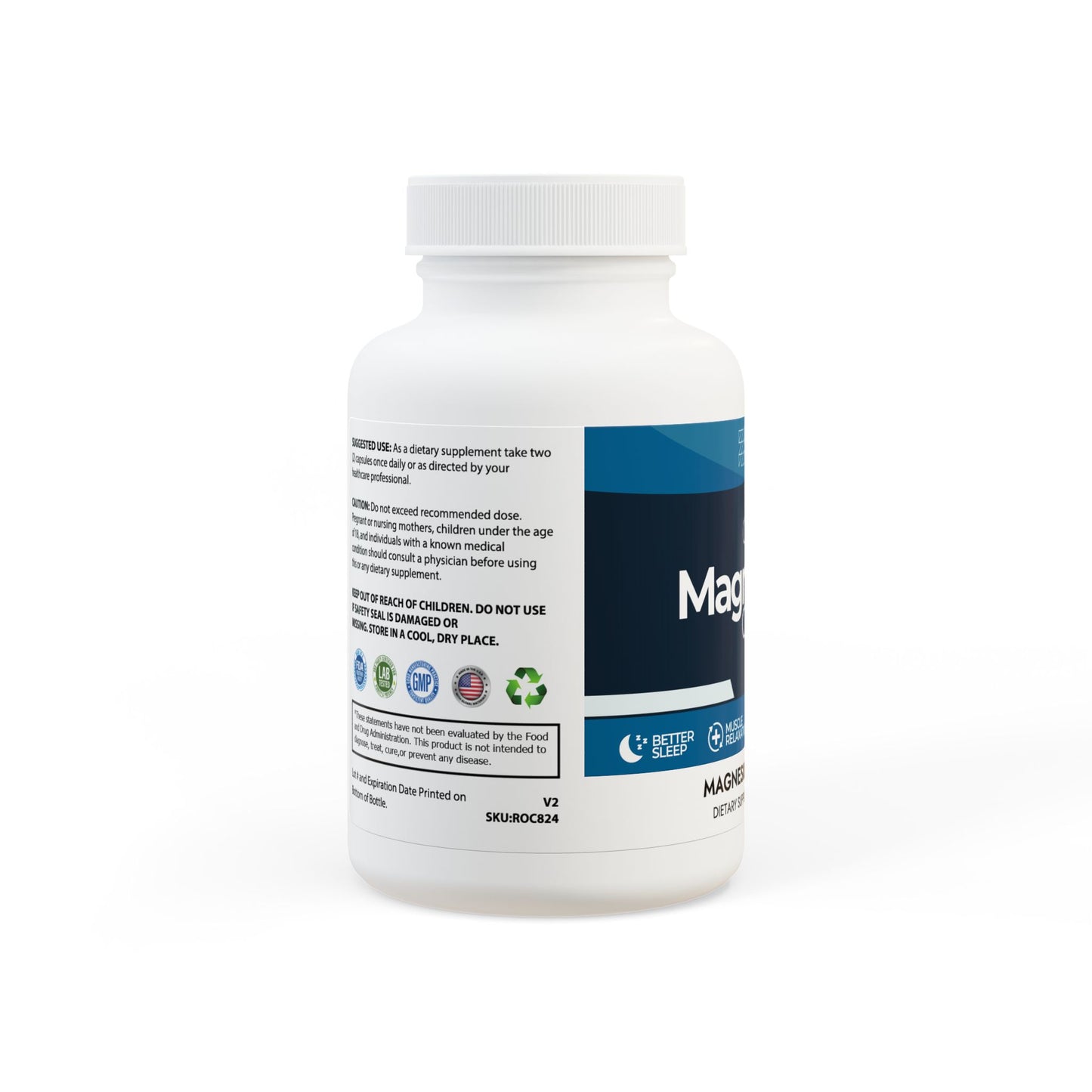 Magnesium Glycinate Supplement (60 Capsules)