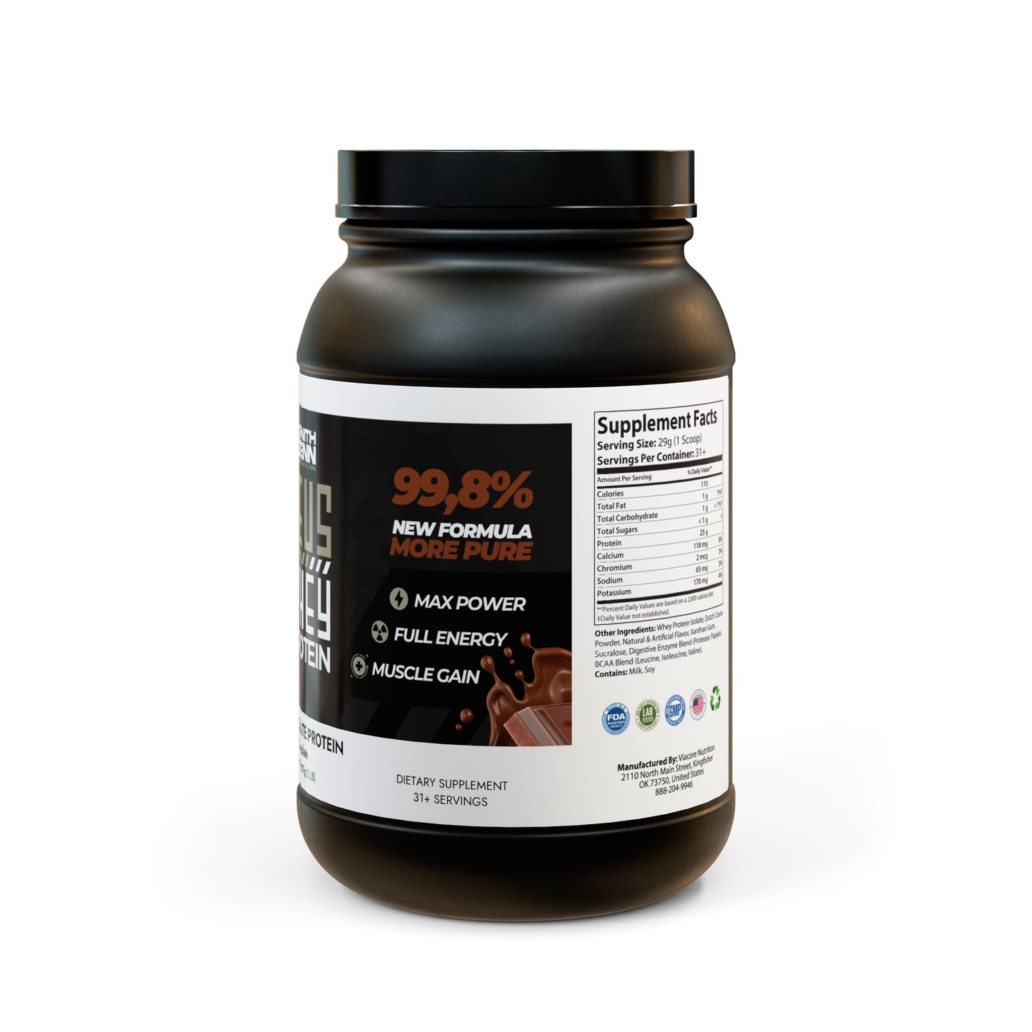 Whey Isolate Protein Supplement (Chocolate)