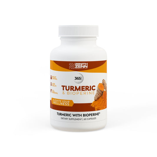 Turmeric with BioPerine® (Black Pepper Fruit Extract) Supplement (60 Capsules)