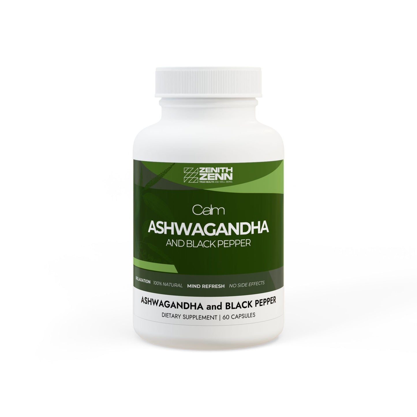 Ashwagandha and Black Pepper Supplement (60 capsules)