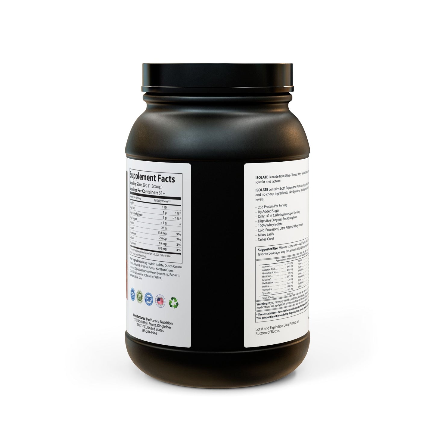 Whey Isolate Protein Supplement (Chocolate)