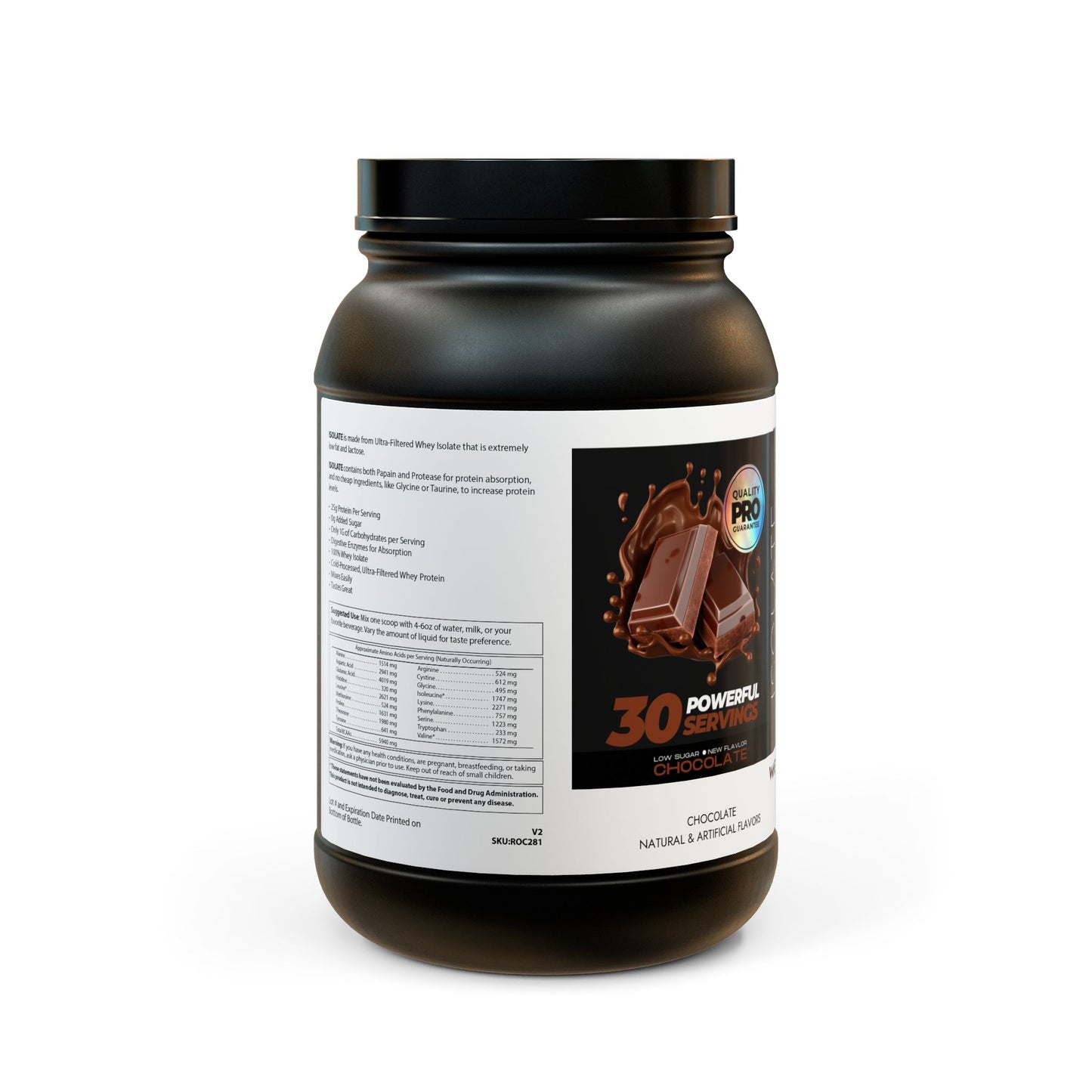 Whey Isolate Protein Supplement (Chocolate)