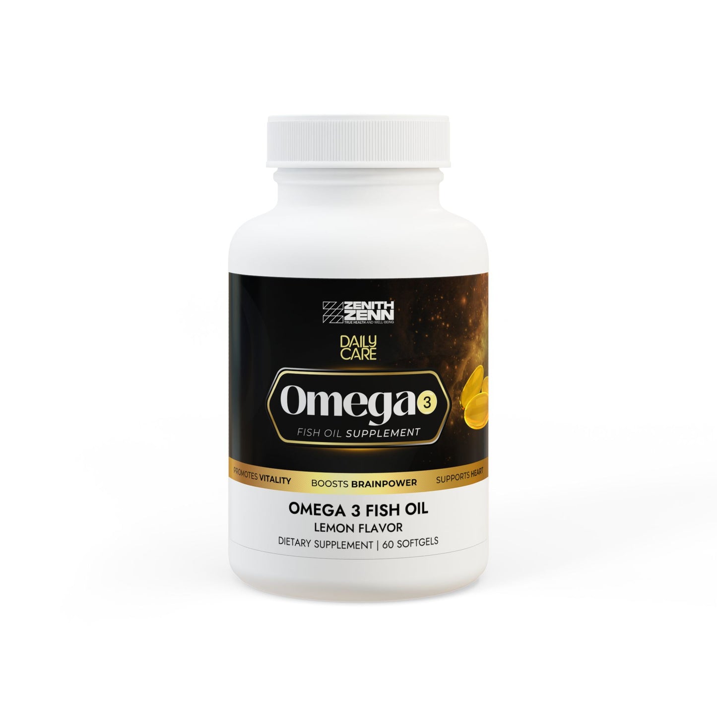 Omega 3 Fish Oil Supplement (60 Softgels)