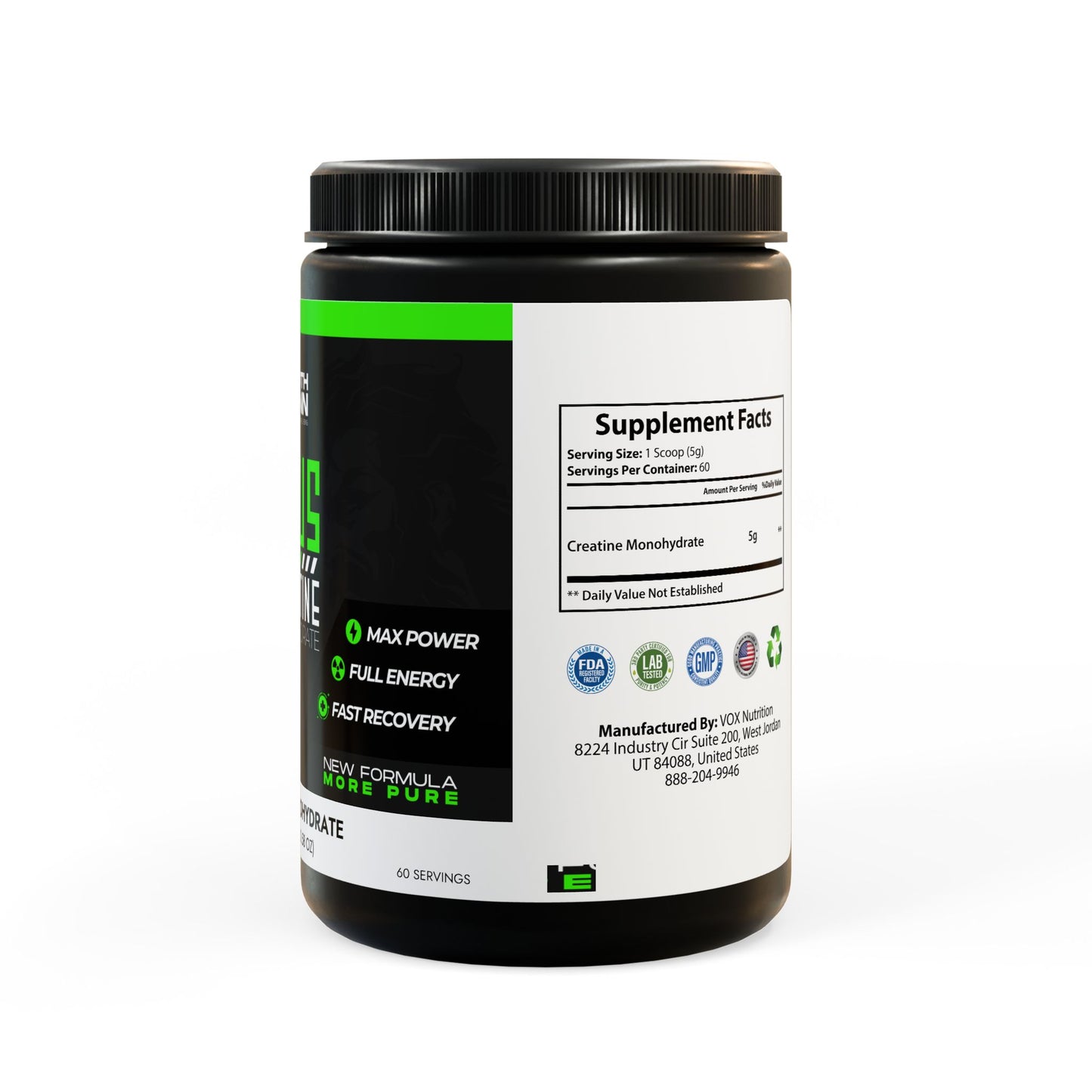 Creatine Monohydrate Supplement (300g, 10.58oz)