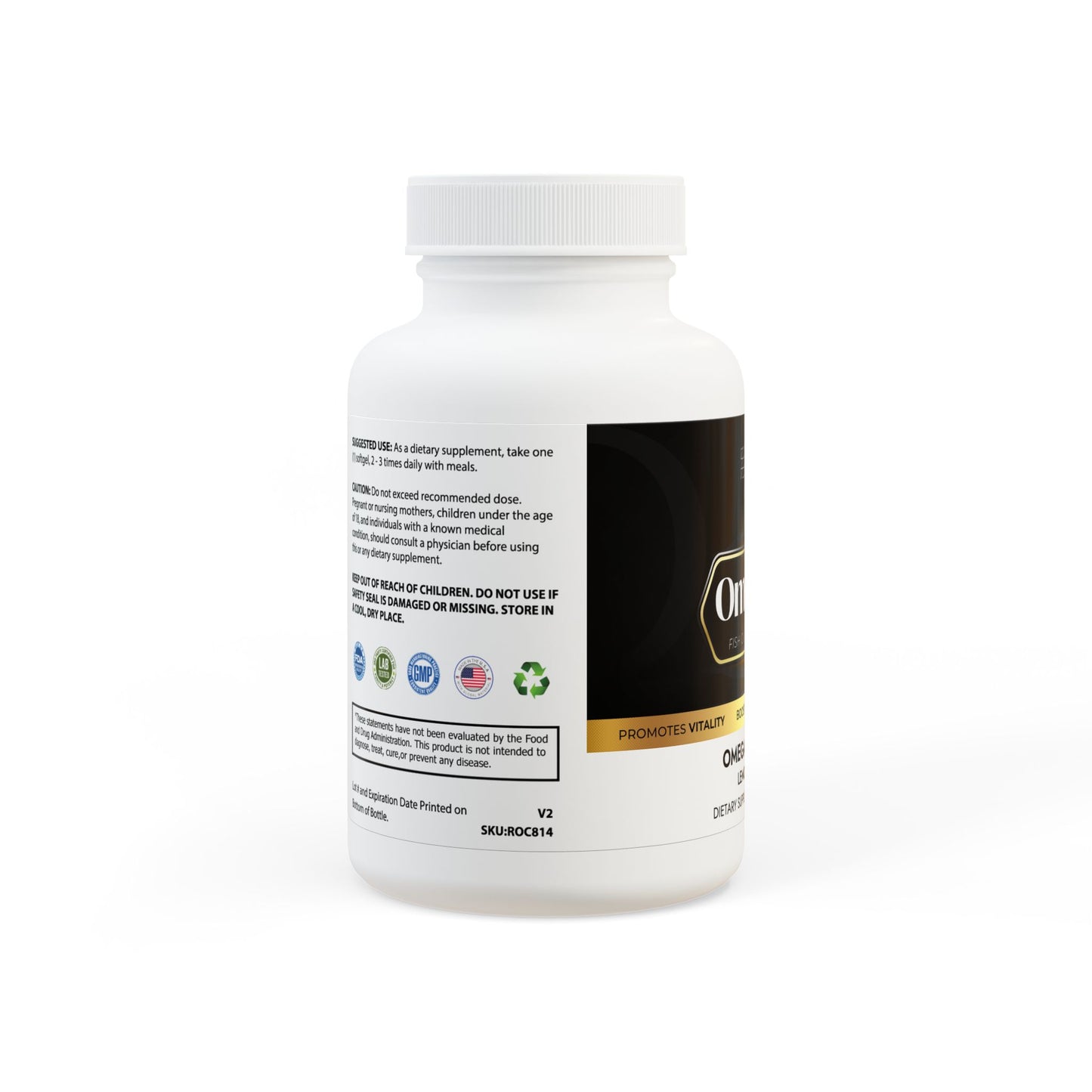 Omega 3 Fish Oil Supplement (60 Softgels)